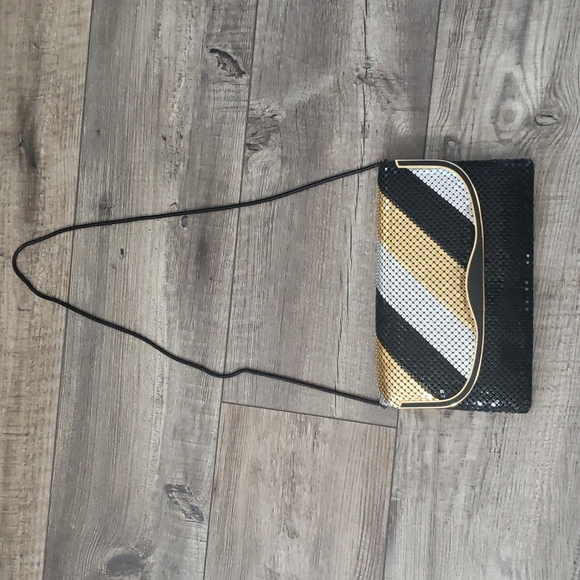 Vintage America Handbags - Shiny Disco 3 Toned shoulder bag